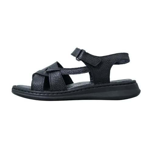 صندل طبی  زنانه چرم ماکسیم مدل پونه رکابدار